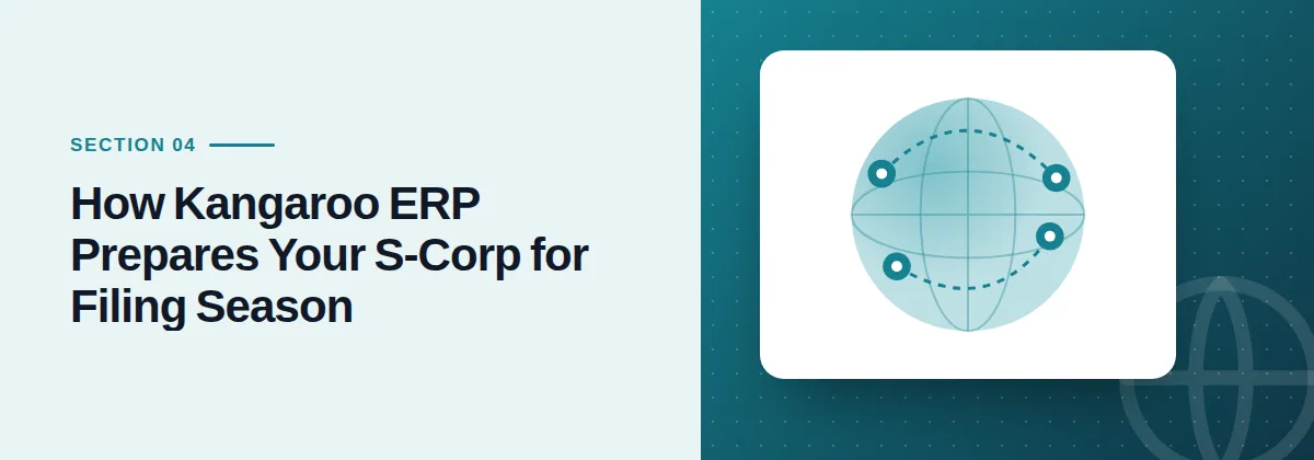 How Kangaroo ERP Prepares Your S-Corp for Filing Season