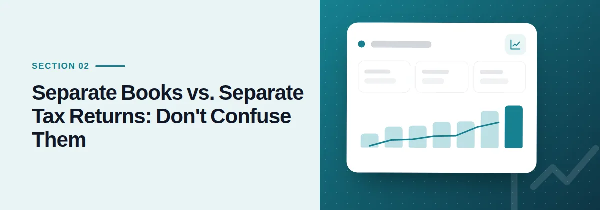 Separate Books vs. Separate Tax Returns: Don't Confuse Them