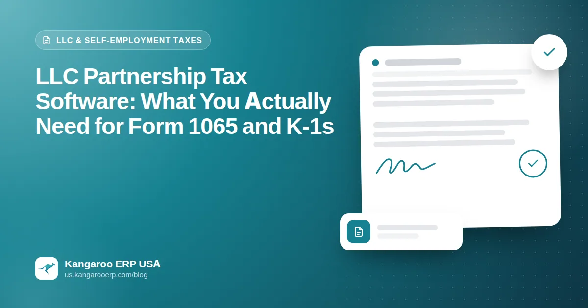 LLC Partnership Tax Software: What You Actually Need for Form 1065 and K-1s