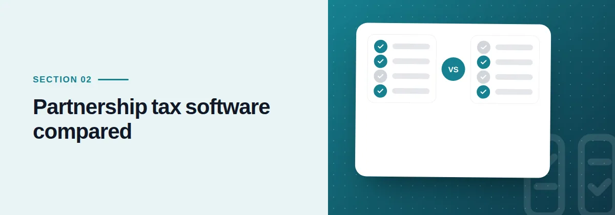 Partnership tax software compared